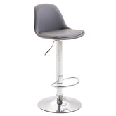 Barhocker Kiel Vollgepolstert Kunstleder - grau - InfinityMarket