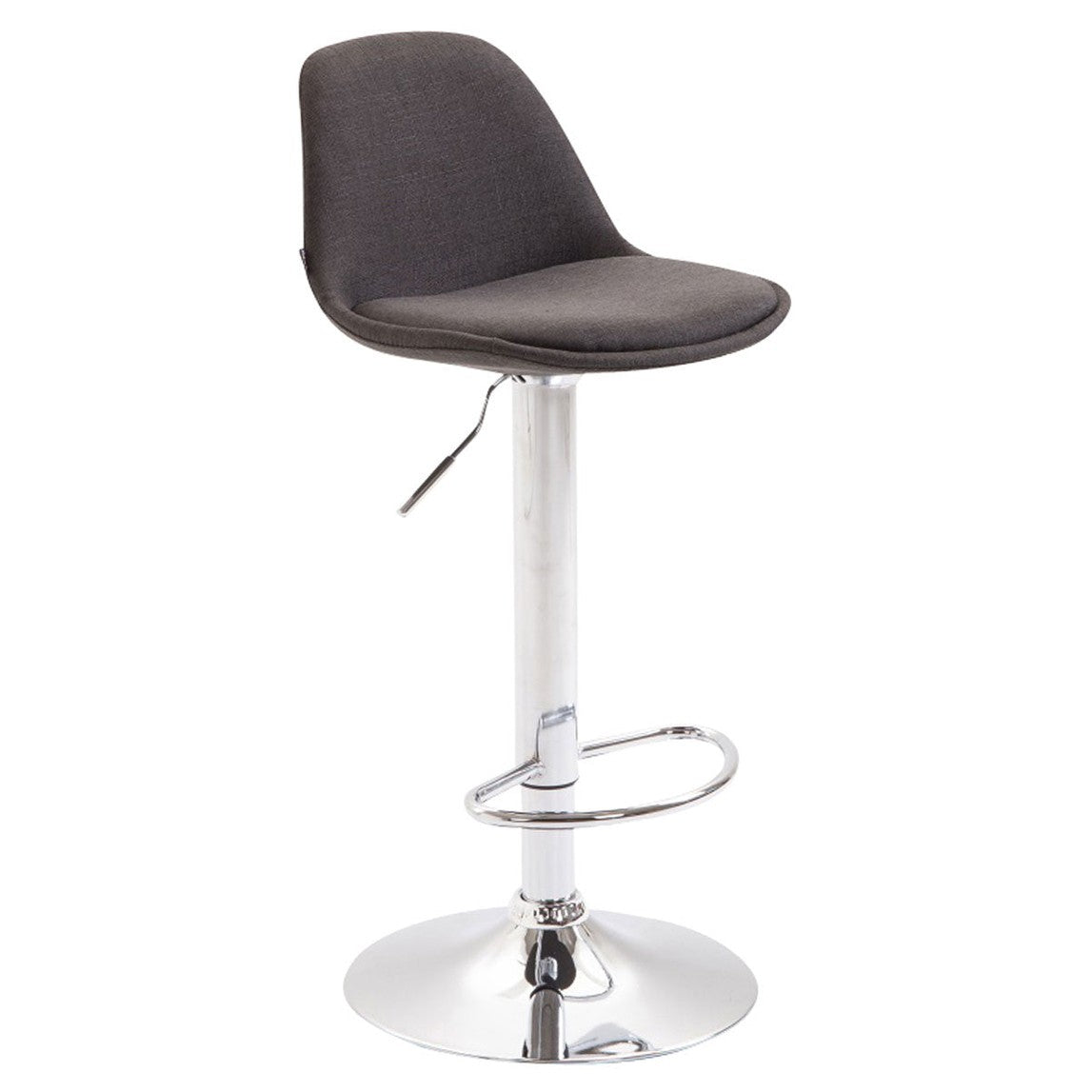 Barhocker Kiel Stoff - dunkelgrau - InfinityMarket