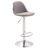 Barhocker Kiel Stoff - grau