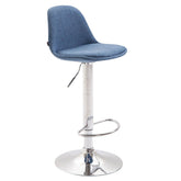 Barhocker Kiel Stoff - blau - InfinityMarket