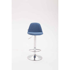 Barhocker Kiel Stoff - blau - InfinityMarket