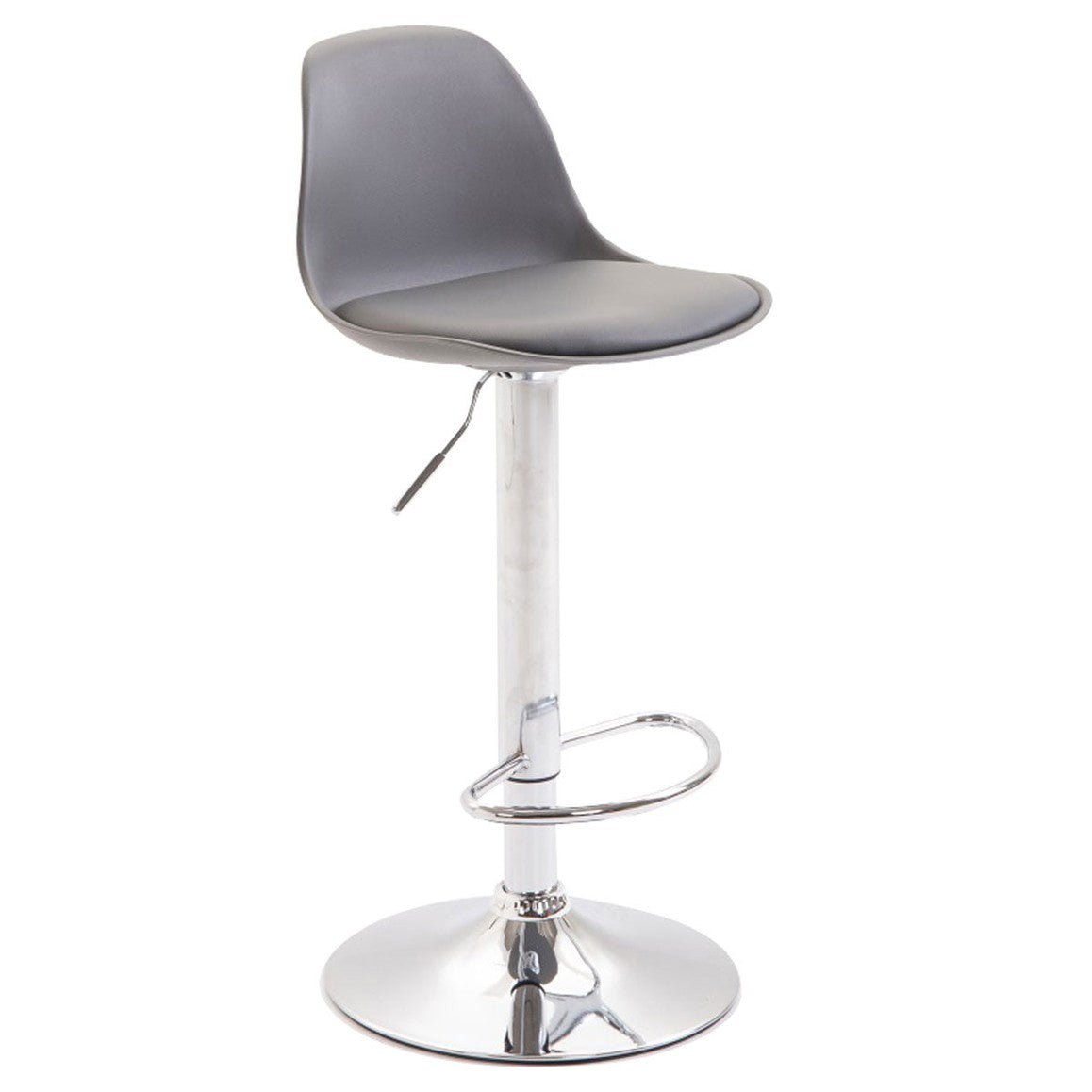 Barhocker Kiel Kunstleder - grau - InfinityMarket