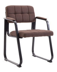 Besucherstuhl Canada B Stoff - braun