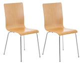 2er Set Besucherstuhl Pepe - natura