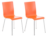 2er Set Besucherstuhl Pepe - orange