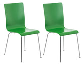 2er Set Besucherstuhl Pepe - grün