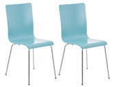 2er Set Besucherstuhl Pepe - hellblau