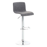 Barhocker Hoover Stoff C - hellgrau