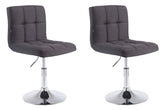 2er Set Lounger Palma V2 Stoff - schwarz by Dropshipping-Europe – Barhocker