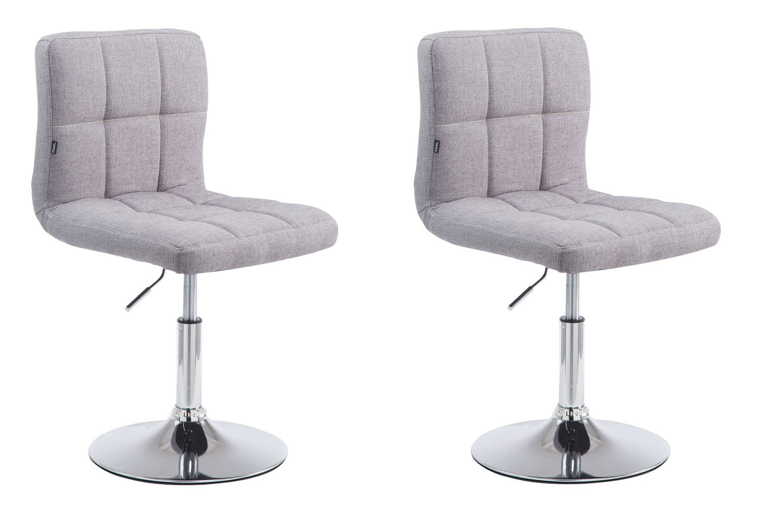 2er Set Lounger Palma V2 Stoff - grau by Dropshipping-Europe – Barhocker