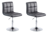2er Set Lounger Palma V2 Kunstleder - schwarz by Dropshipping-Europe – Barhocker
