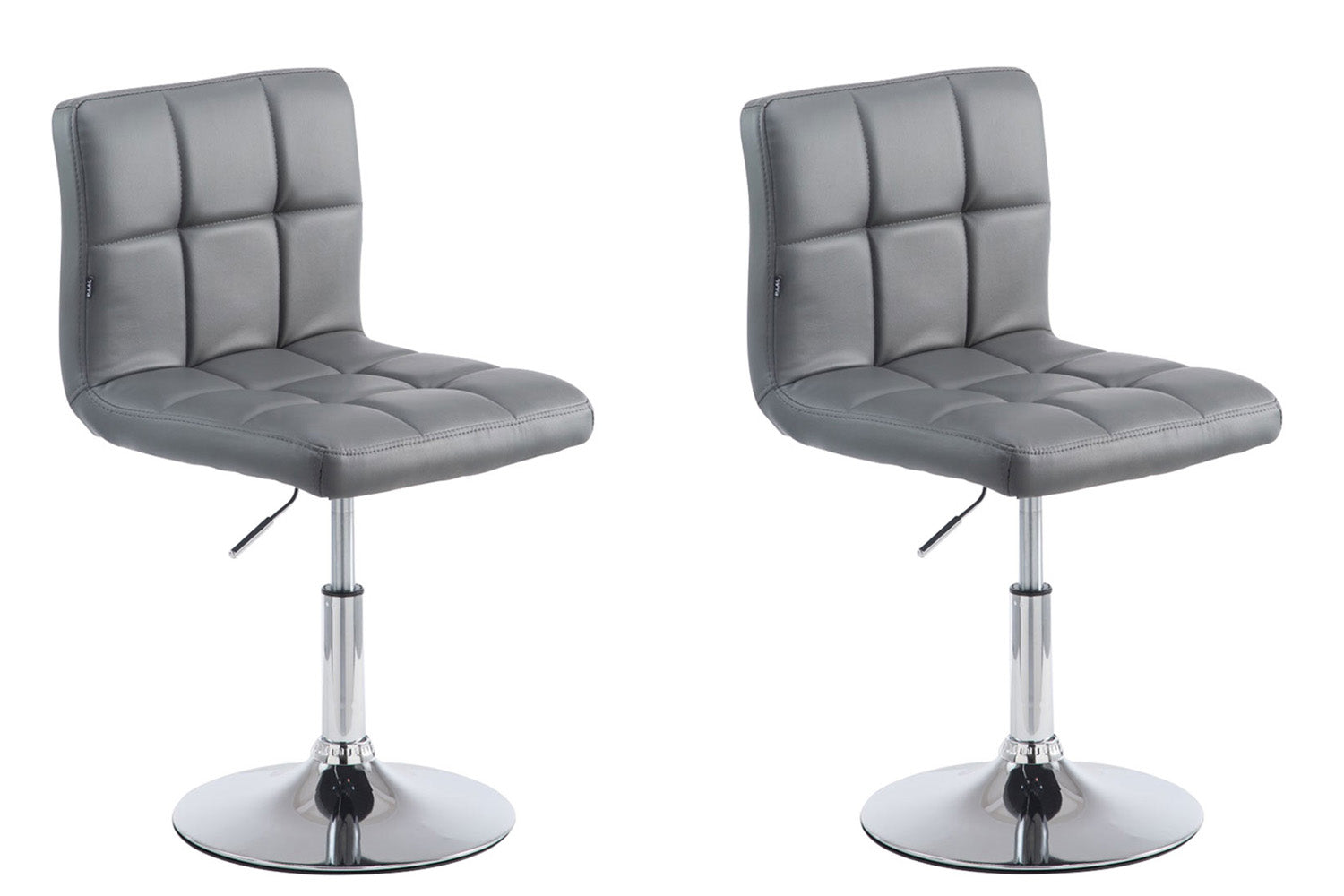 2er Set Lounger Palma V2 Kunstleder - grau by Dropshipping-Europe – Barhocker