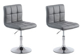 2er Set Lounger Palma V2 Kunstleder - grau by Dropshipping-Europe – Barhocker