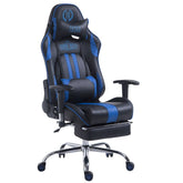 Racing Bürostuhl Limit V2 Kunstleder mit Fußablage - schwarz/blau