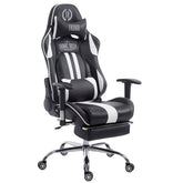 Racing Bürostuhl Limit V2 Kunstleder mit Fußablage - schwarz/weiß