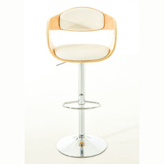 2er Set Barhocker Kingston C Kunstleder - natura/weiß