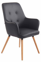 Lounger Aarhus Kunstleder natura - schwarz