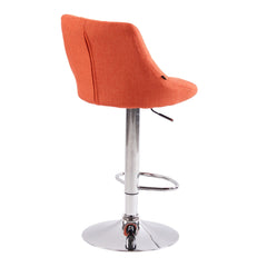 2er Set Barhocker Lazio Stoff C - orange