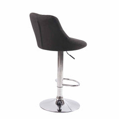 2er Set Barhocker Lazio Stoff C - dunkelgrau