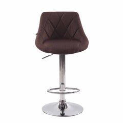 2er Set Barhocker Lazio Stoff C - braun