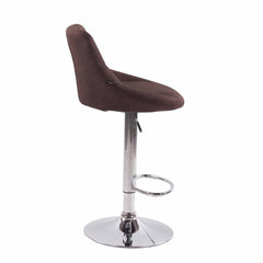 2er Set Barhocker Lazio Stoff C - braun