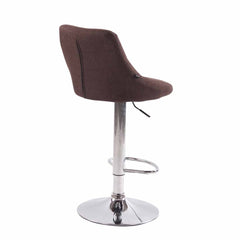2er Set Barhocker Lazio Stoff C - braun