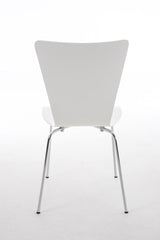 Set di 2 sedie impilabili Aaron bianche, design classico ideale per attesa e spazi pubblici.