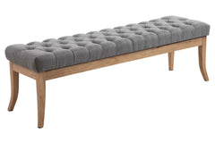 Sitzbank Ramses Stoff antik-hell 150 - grau