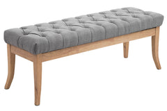 Sitzbank Ramses Stoff antik-hell 120 - grau