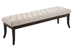 Sitzbank Ramses Stoff antik-dunkel 150 - creme