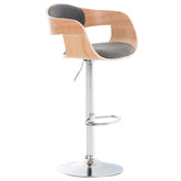 Barhocker Kingston C Stoff - natura/hellgrau
