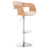 Barhocker Kingston C Stoff - natura/creme