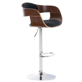 Barhocker Kingston C Stoff - walnuss/schwarz
