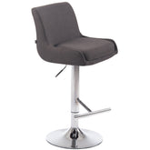 Barhocker Club Stoff C - dunkelgrau