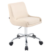 Arbeitshocker Club Kunstleder - creme