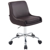 Arbeitshocker Club Kunstleder - braun