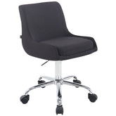 Arbeitshocker Club Stoff - schwarz