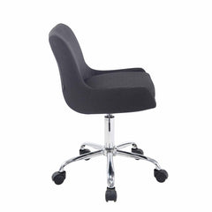 Arbeitshocker Club Stoff - schwarz
