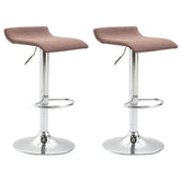 2er Set Barhocker Dyn V2 Stoff C - braun