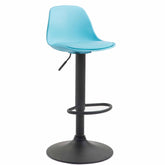Barhocker Kiel Kunstleder schwarz - blau