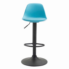 Barhocker Kiel Kunstleder schwarz - blau