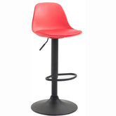 Barhocker Kiel Kunstleder schwarz - rot