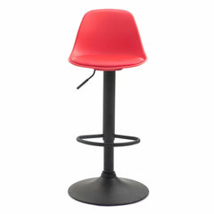 Barhocker Kiel Kunstleder schwarz - rot