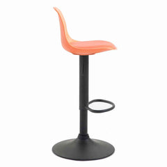 Barhocker Kiel Kunstleder schwarz - orange