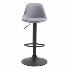 Barhocker Kiel Stoff schwarz - grau