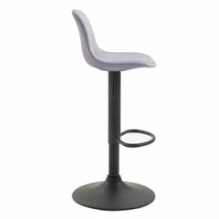 Barhocker Kiel Stoff schwarz - grau