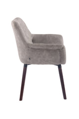 Esszimmerstuhl Cassidy Vintage Kunstleder walnuss - grau