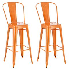 2er Set Barhocker Aiden - orange