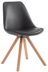 Besucherstuhl Laval Natura Square - schwarz