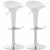 2er Set Barhocker Saddle - weiß - InfinityMarket